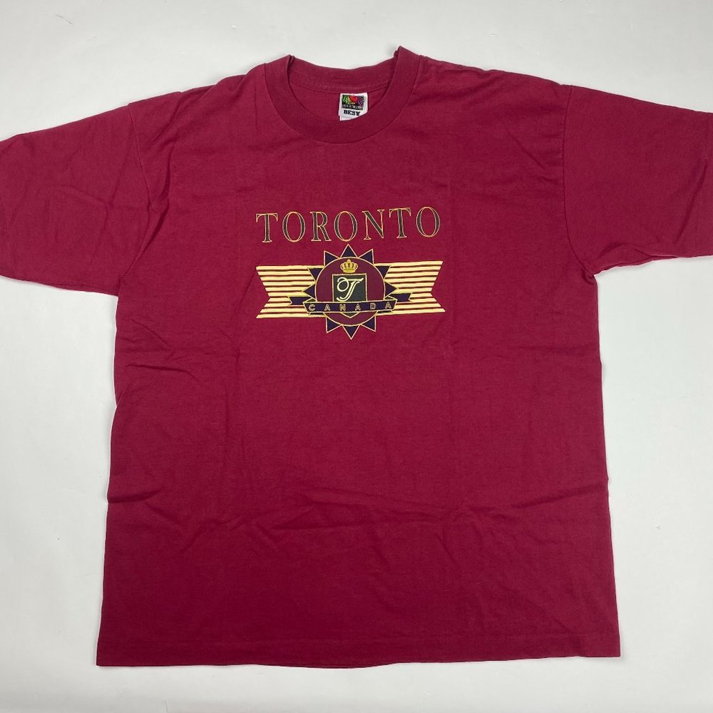 Vintage NWOT 90s Toronto Ontario Canada Single Stitch T Shirt Men's XL Made USA